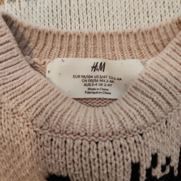 H&M Minnie Mouse Graphic Sweater - 3/4 3t 4t Disney - Picture 4 of 5